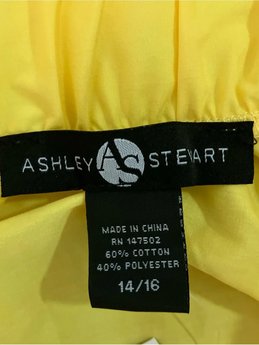 ashley stewart yellow ruffle skirt size 14/16 NWT